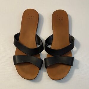 A New Day Women's Sandals in Black and Brown